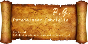 Paradeisser Gabriella névjegykártya